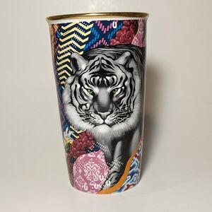 Starbucks Coffee Tristan Eaton Sumatra Tiger Travel Cup Tumbler 12 oz EUC Rare